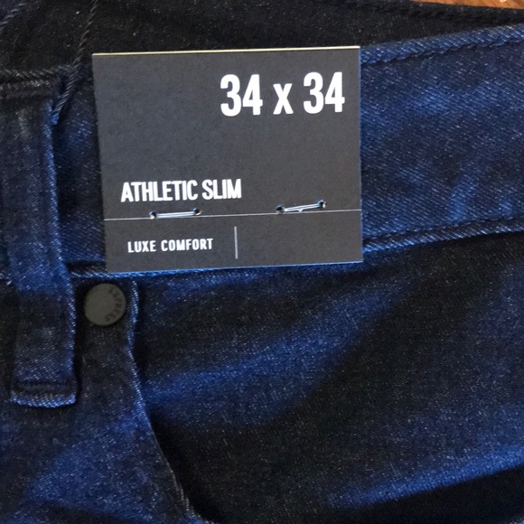 NWT Men’s 34/34 Express Luxe Athletic Slim Jeans - Picture 2 of 8